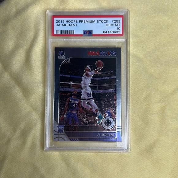 2019 Hoops Premium Stock Ja Morant Rookie Card - Picture 1 of 2